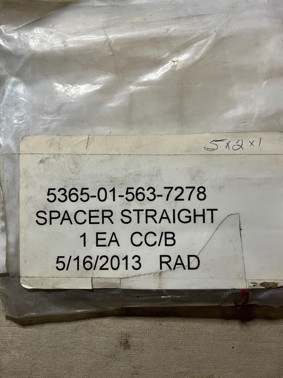MILITARY RG-31 NYALA BAE SYSTEM 12222 STRAIGHT SPACER 5365-01-563-7278 NOS