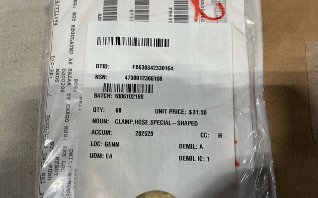 Hose Clamp 9399M32P06 NSN 4730-01-236-6108 - photo 3