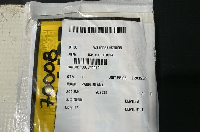 Blank Panel LS1075893 NSN 5340-01-596-1634 - photo 8