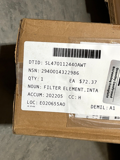 NEW FORD E9NN-9B618-AA OUTER INTAKE AIR CLEANE FILTER ELEMENT 2940-01-432-2986