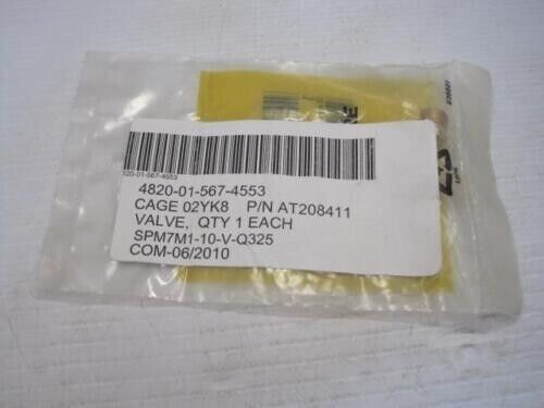 John Deere AT208411 1/8" Pressure Relief Valve 624KR Loader NSN 4820-01-567-4553