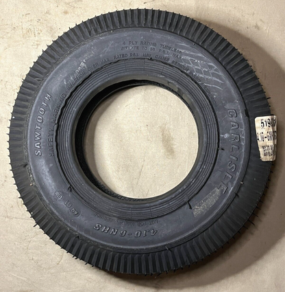 GENUINE CARLISLE SAWTOOTH RIB (NHS) 4.10-6 4 PLY YARD - LAWN TIRE 5190361