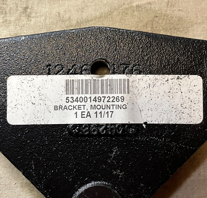 M998 HMMWV TRUCK 12469476 IDLER PULLEY MOUNTING BRACKET GROOVE 5340-01-497-2269