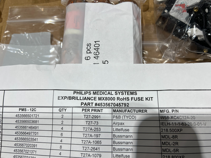 Tomography Scan Fuse Kit MX8000 NSN 6525-01-571-5419 - photo 3