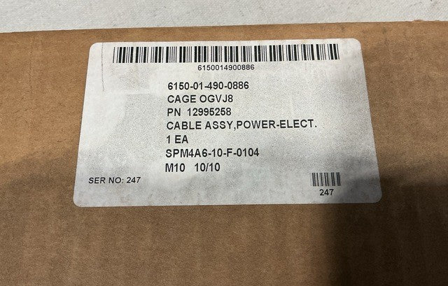 Power Cable Assy 12995258 NSN 6150-01-490-0886 - photo 6