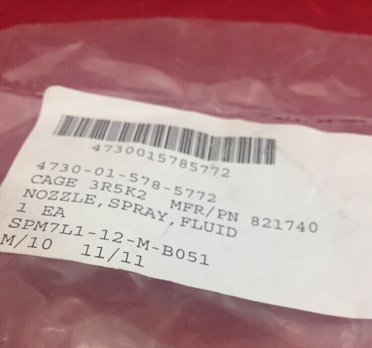 MRAP MATV 821740 FLUID-EMULSION SPRAY NOZZLE .75 X .75 3840095 4730-01-578-5772