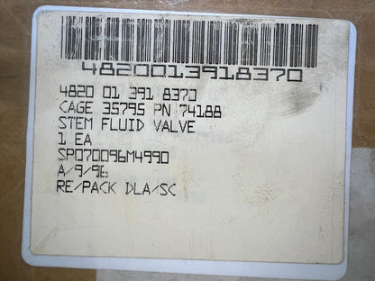 Fluid Valve Stem 2498-00-313-7 NSN 4820-01-391-8370 - photo 10