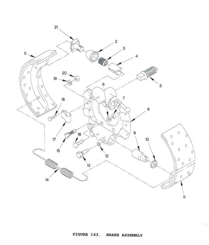 FMTV MERITOR A12232 BRAKE SHOE 3222-T-2230 A1 3222V2232 2530-01-510-3965