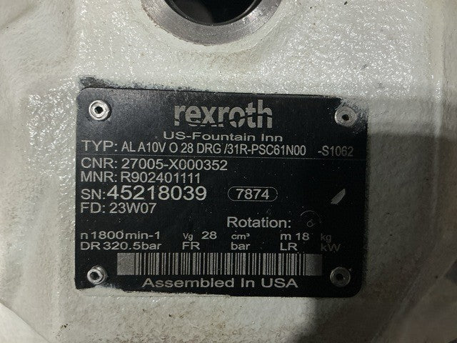 Piston Pump R902401111 NSN 4320-01-624-6521 - photo 8