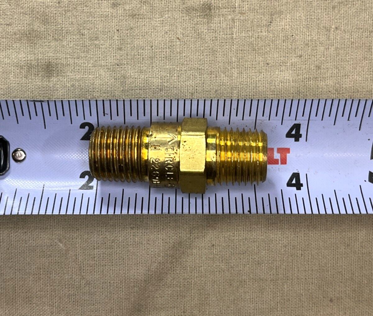 M998 HMMWV 12342953-1 FUEL TANK RETURN CHECK VALVE 0725267 4820-01-430-4132 NOS