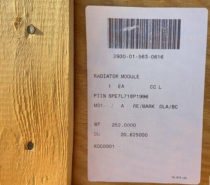 LIGHT ARMORED VEHICLE 29.06223 LAV2 ALUMINUM RADIATOR MODULE 2930-01-563-0616