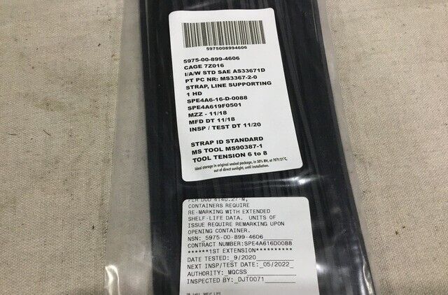 HMMWV MRAP HIMARS TIE STRAP CABLE BLACK TY28M0 P307206 SST4-0 5975-00-899-4606