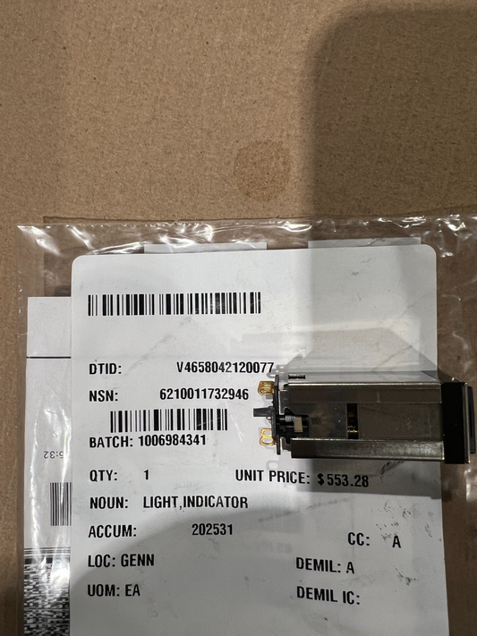 Indicator Light 8154879-12 NSN 6210-01-173-2946