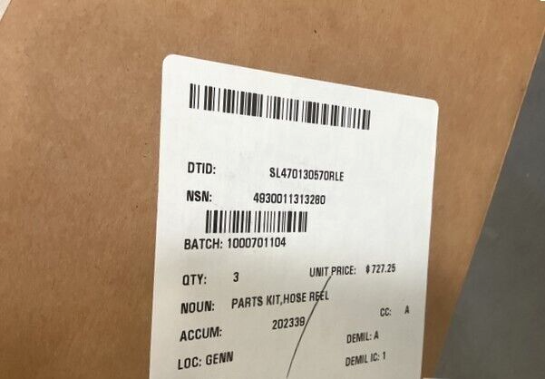 R-9 AIRCRAFT REFUELER VEHICLE HOSE REEL PARTS KIT 5955 K500RK38 4930-01-131-3280