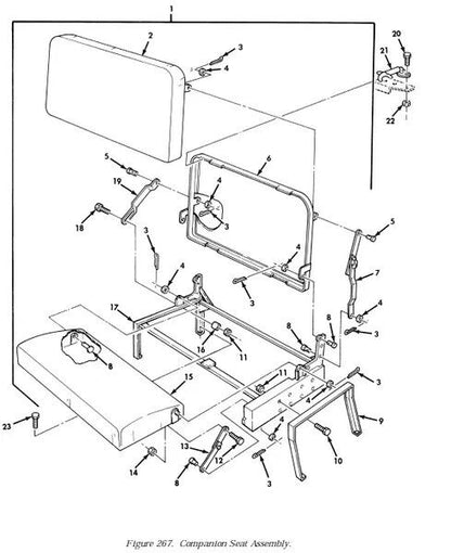 M800 SERIES 7373311 VEHICULAR SEAT BACK CUSHION 7061291 776R6 2540-00-737-3311