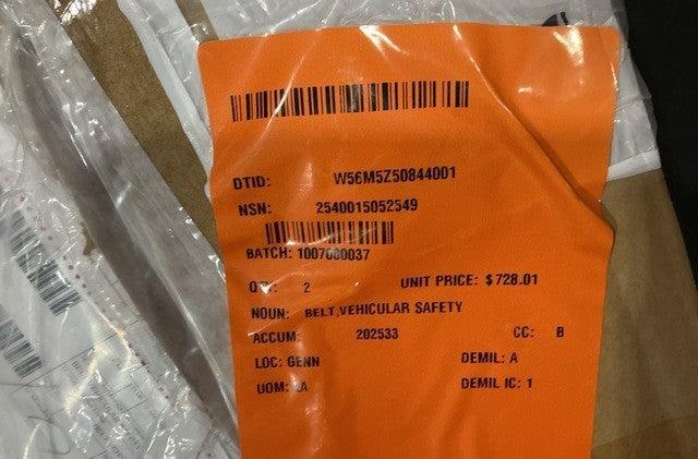 Safety Belt 3392620 NSN 2540-01-505-2549 - photo 4
