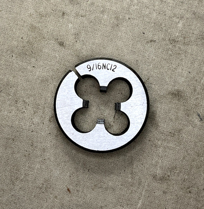 9/16" x 12 UNC SPLIT DIE THREAD CUTTER TUNGSTEN STEEL 9/16NC12