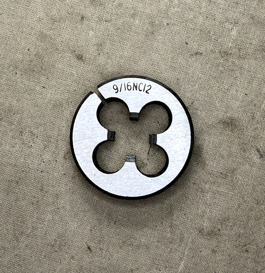 9/16" x 12 UNC SPLIT DIE THREAD CUTTER TUNGSTEN STEEL 9/16NC12