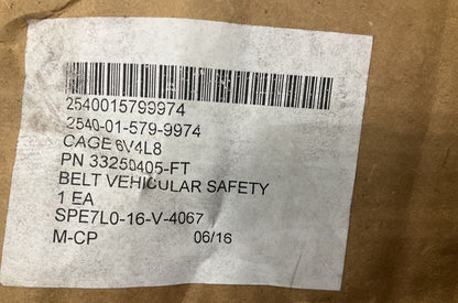 BUFFALO MINE PROTECTED, MRAP-COUGAR 33250405-FT 10022744 VEHICULAR SAFETY BELT