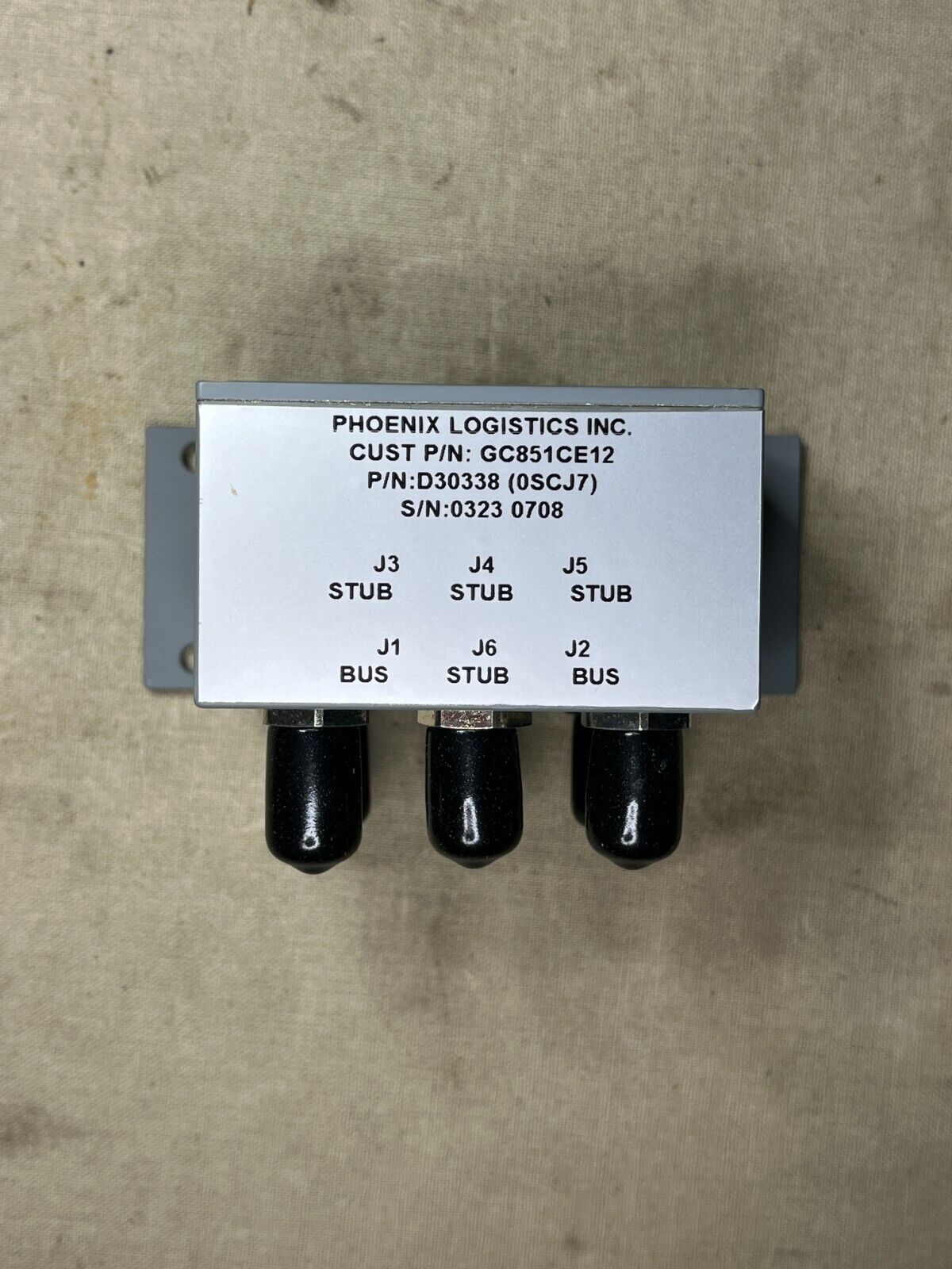 AIRCRAFT PROWLER EA-6B PHOENIX D30338 DIRECTIONAL COUPLER JACK 5985-01-469-2492