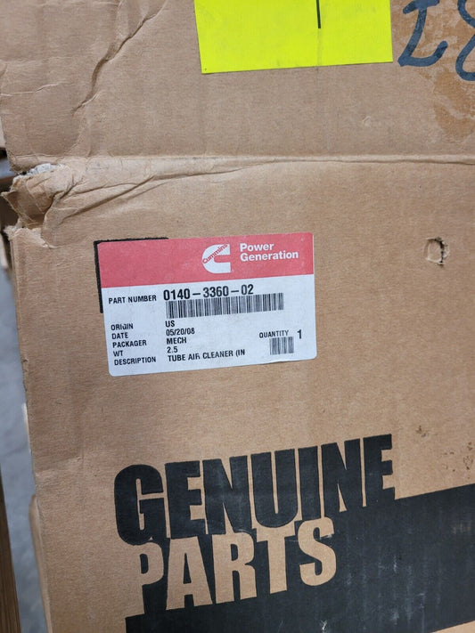 GENUINE CUMMINS 0140-3360-02 - AIR CLEANER VENT TUBE (INLET) 0140336002