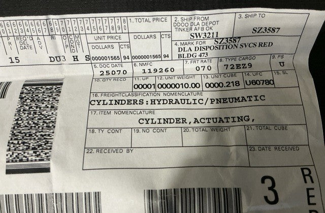 Actuating Linear Cylinder STC90868-61 NSN 3040-01-287-7906 - photo 2