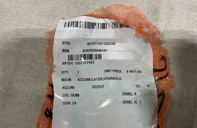 Hydraulic Accumulator PLD300953PC39 NSN 3040-00-004-9182 - photo 6