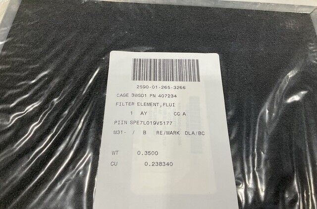 1EA HMMWV 1 1/4-TON STATZ 407234 FLUID FILTER ELEMENT 5934259 2540-01-265-3266