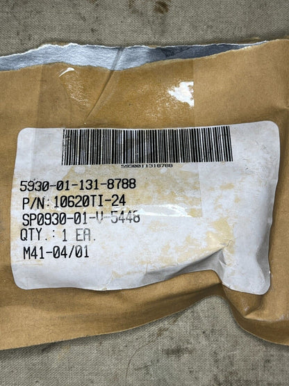 AIRCRAFT ORION P-3 DUCOMMUN 10620TI-24 ICS OVER RID PUSH SWITCH 5930-01-131-8788