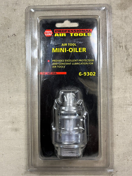 NEW NAPA 6-9302 AIR TOOL MINI OILER 1/4" NPT. DIAMETER