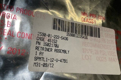 HEMTT QUICK RELEASE RETAINER ASSEMBLY RH SIDE 12542926 1502170W 2590-01-222-5436