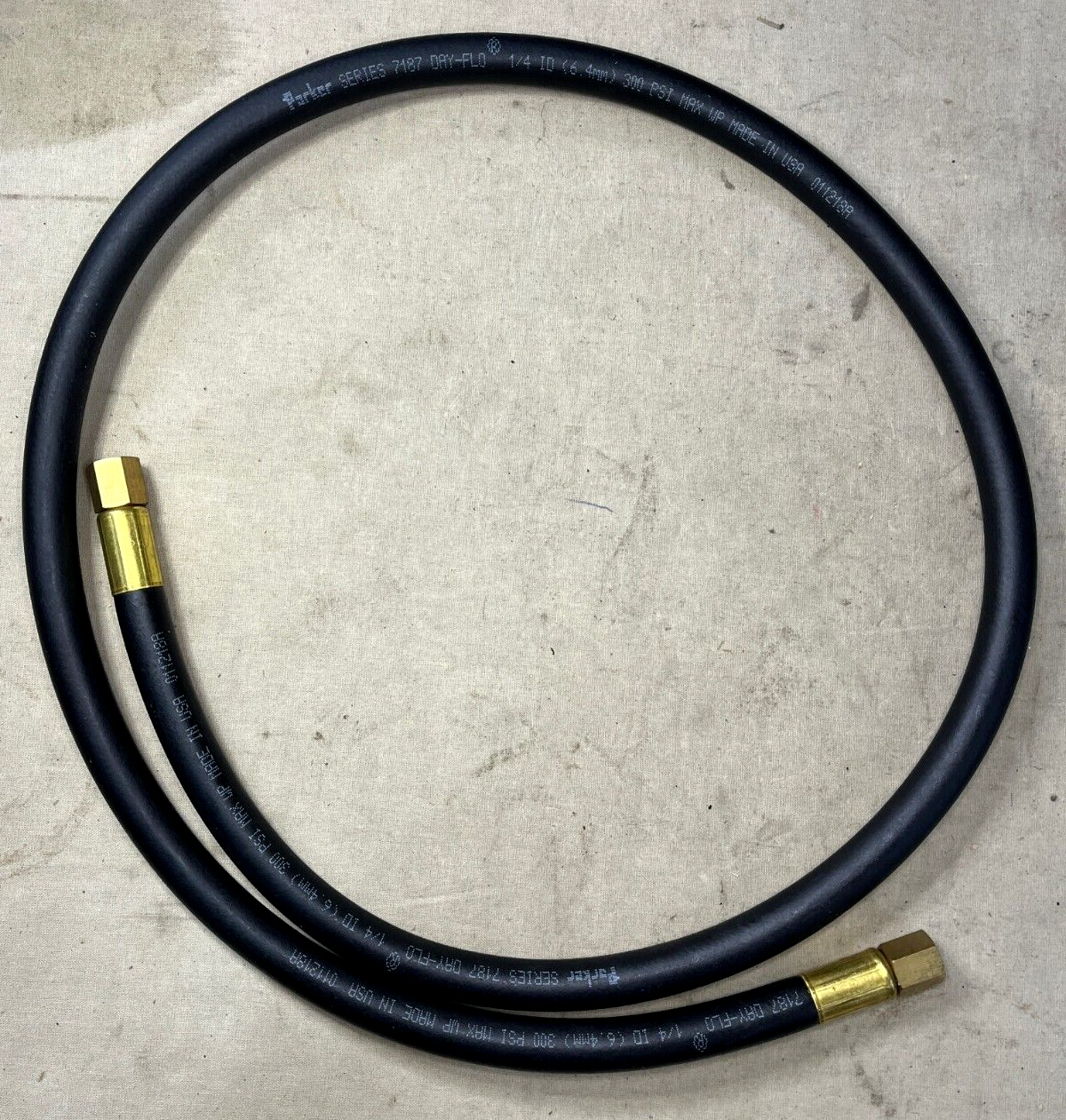PARKER 43261035-3 1/4'' 6.4MM 300 PSI NONMETALLIC HOSE ASSEMBLY 4720-01-540-8725