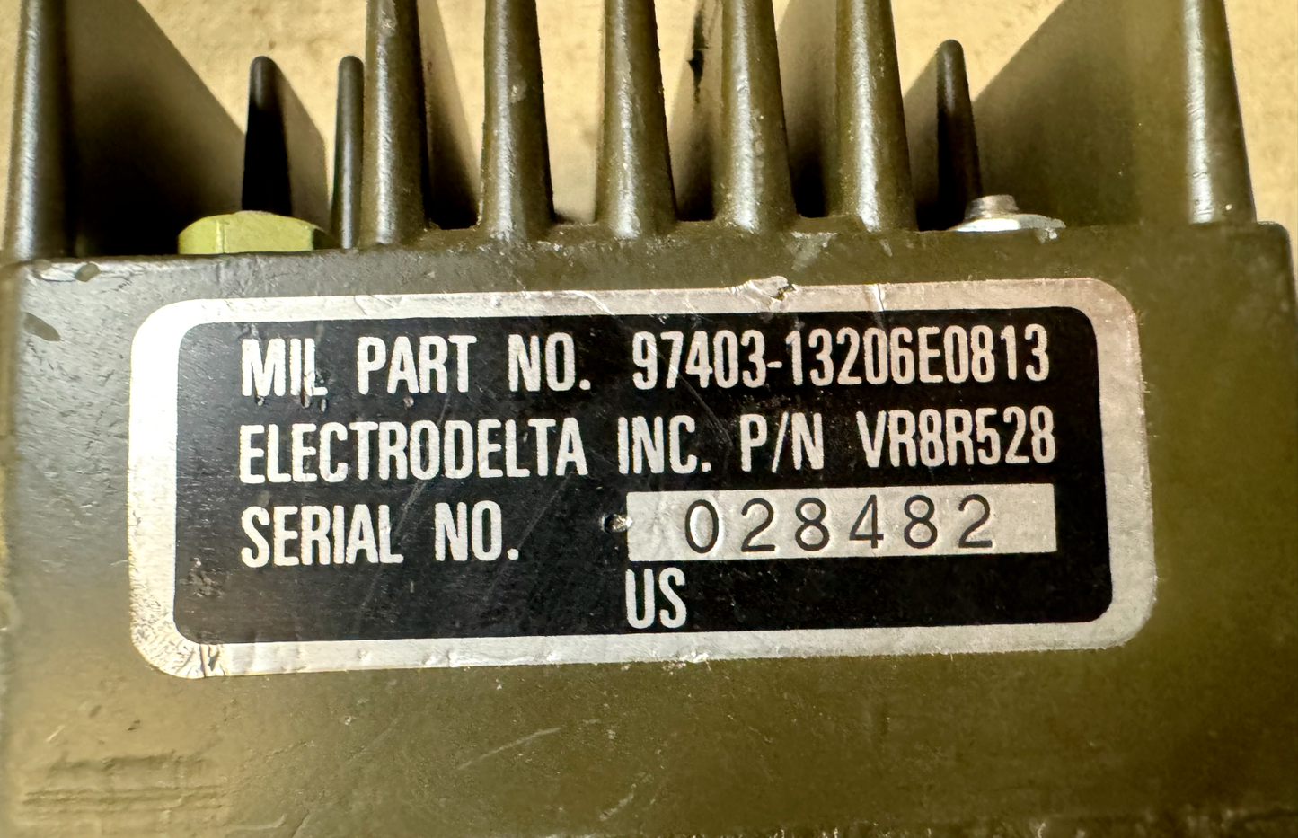 AIRCRAFT TA-4J ELECTRODELTA VR8R528 ENGINE VOLTAGE REGULATOR 2920-00-966-9169
