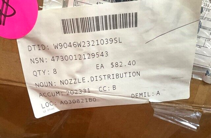 1EA CECOM 13226E1707 WATER DISTRIBUTION NOZZLES 811PW-5116 4730-01-212-9543 NOS