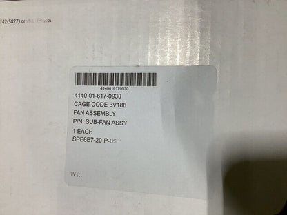 GENUINE MALPASS SUB-FANASSY PUMP, FUEL TR W/MOTOR FAN ASSEMBLY 4140-01-617-0930