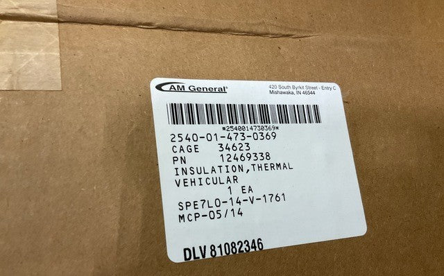 Vehicular Thermal Insulation M1114 NSN 2540-01-473-0369 - photo 4