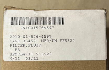 FLEETGUARD FF5324 2910 NONAIRCRAFT ENGINE FUEL FLUID FILTER 2910-01-576-4597