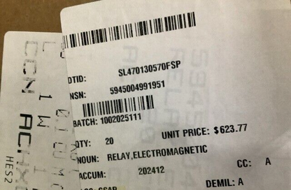 SAFEGUARD CLASS MKH2A6VAC LINE ELECTROMAGNETIC RELAY KAP11AG 5945-00-499-1951