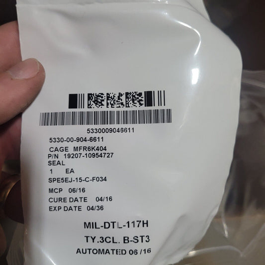GENUINE OEM USGI MILITARY 10954727 PLAIN ENCASED SEAL NSN 5330-00-904-6611 1ea