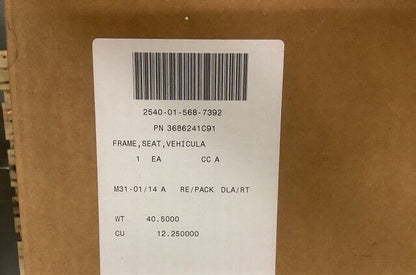MRAP MAXXPRO LRIP10 VEHICULAR CREW SEAT FRAME 3686241C91 2540-01-568-7392