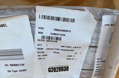 JLTV OSHKOSH 12606850 TRANSMISSION FLUID COOLER 12613889 2520-01-671-3356 NOS