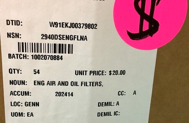 BALDWIN ENGINE AIR AND OIL FILTER ELEMENT 5-7/32'' BF7673-D 2940DSENGFLNA