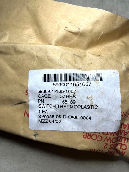 HMMWV CUCV 65139 6V 12V 24V THERMOSTATIC SWITCH 404028 10KP680 5930-01-165-1657