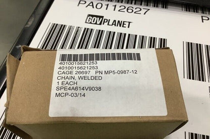 ENGINEER EQUIPMENT TRAILER LOWER RAMP RESTRAINT CHAIN MP5-0987-12 4010015621253