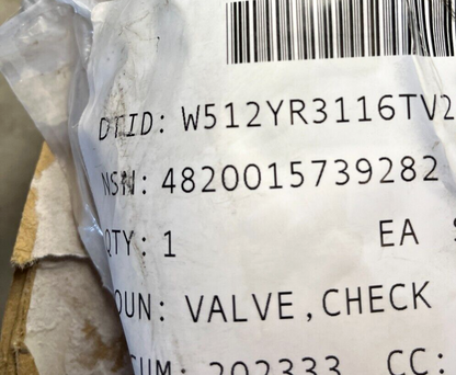 GENUINE DANFOSS 14-00181-04 7/8'' CHECK VALVE 4820-01-573-9282