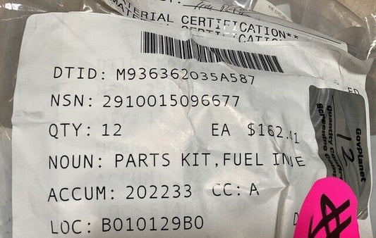 M60A1, M48A5, M-88 5705288 FUEL INJECTION NOZZLE PARTS KIT 2910-01-509-6677