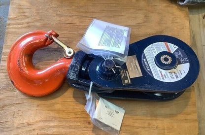 HEAVY DUTY MILITARY WINCH KIT  FORCE PROTECTION 18K WINCH W/SNATCH BLOCK