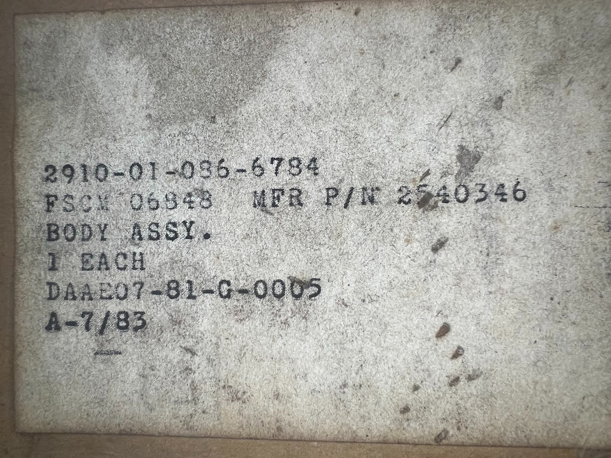 Sleeve Assembly Valve 2540346 NSN 2910-01-086-6784 - photo 10
