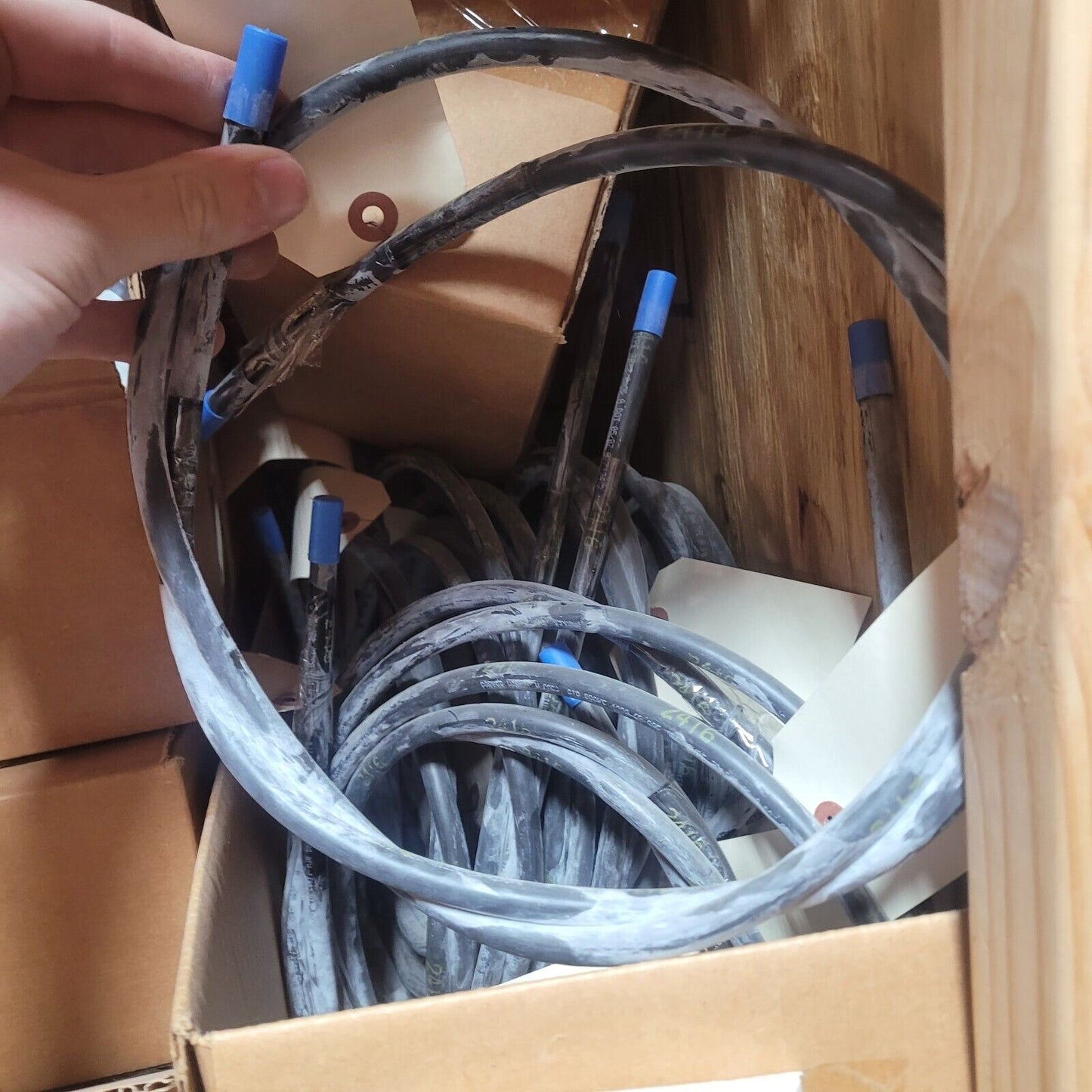 NYLON TUBING 3015186 3/8" BLACK 59.0 2416 NOS