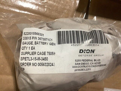 GENUINE MRAP NAVISTAR 3673571C1 BATTERY GENER GAUGE TOOL 5220-01-556-6301